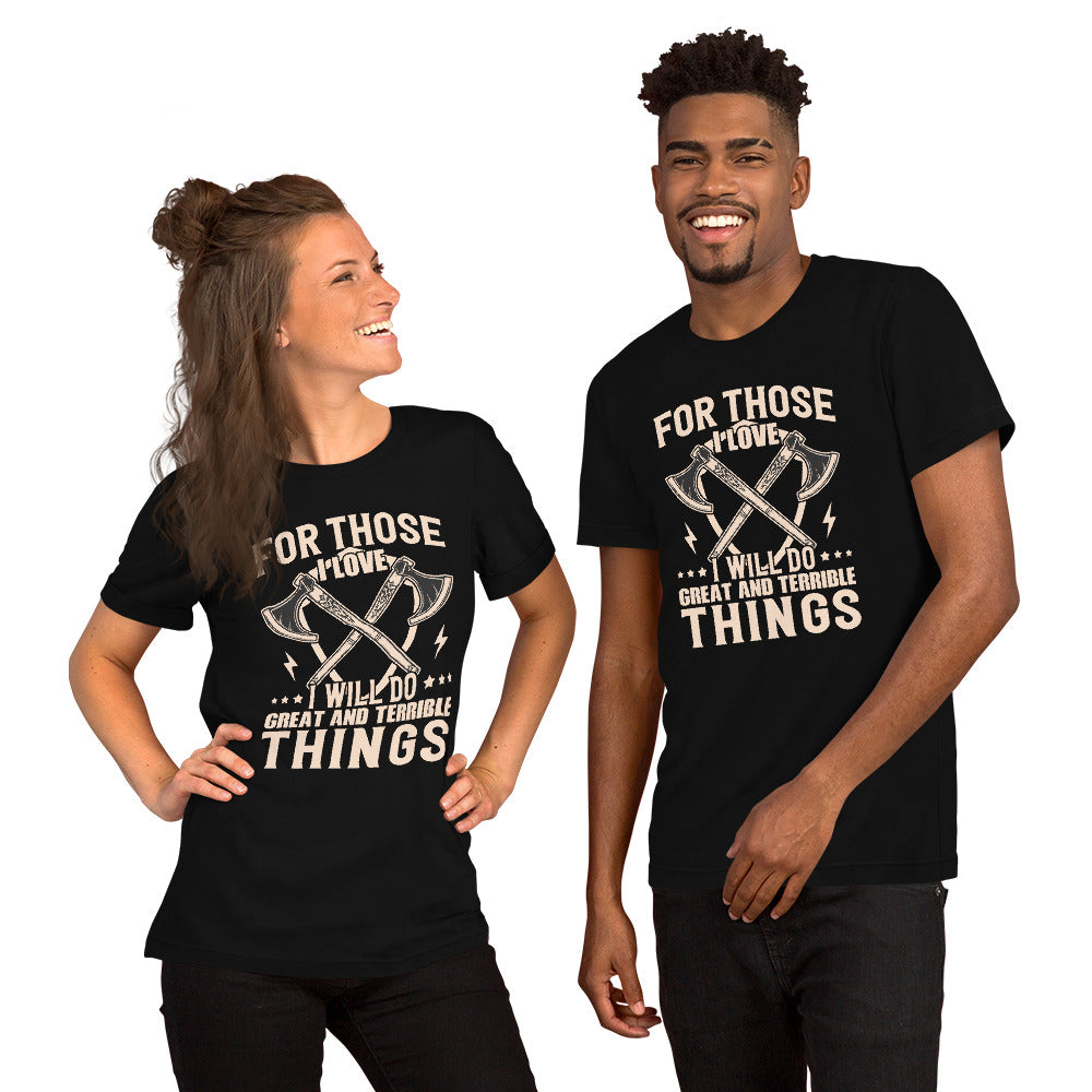 Unisex t-shirt Horrible things