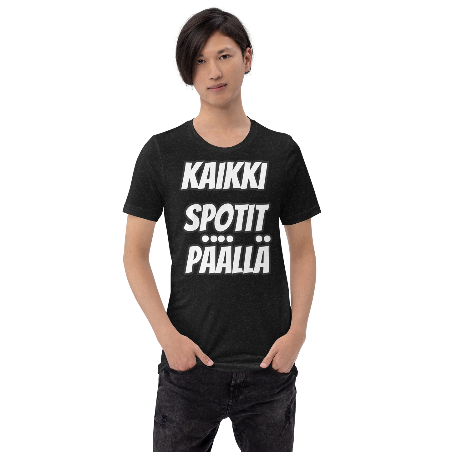 Unisex t-paita - kaikki spotit päällä