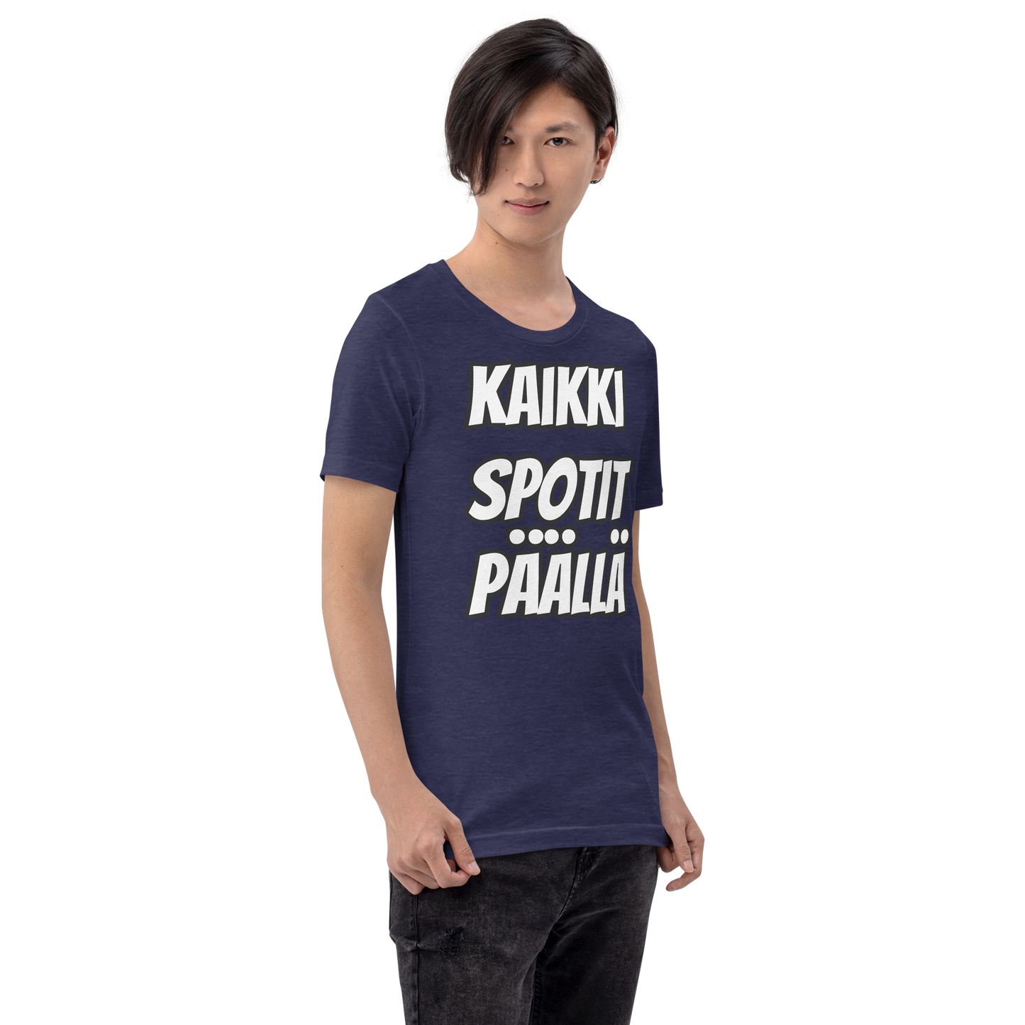 Unisex t-paita - kaikki spotit päällä