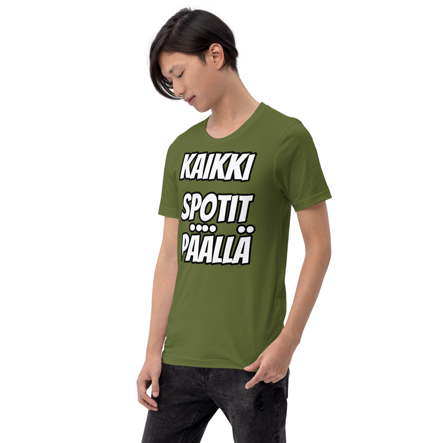 Unisex t-paita - kaikki spotit päällä