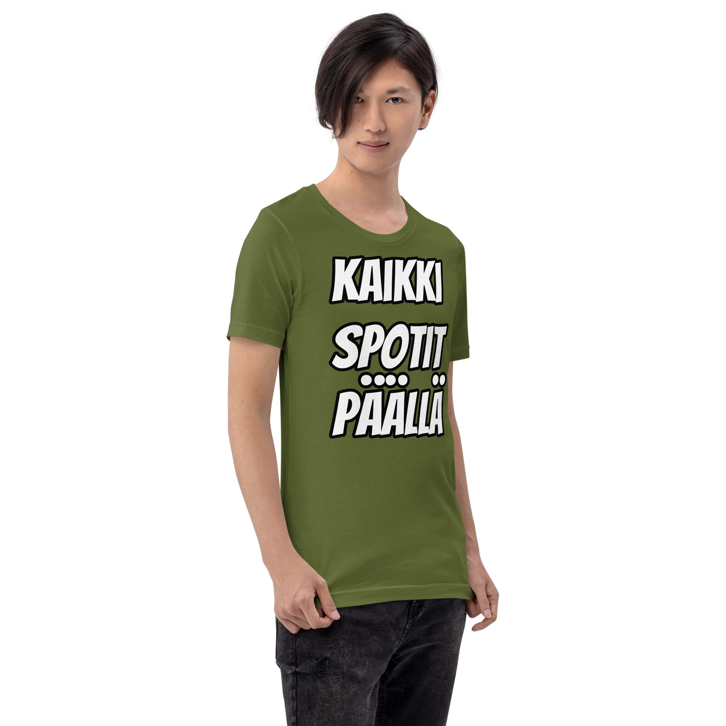 Unisex t-paita - kaikki spotit päällä