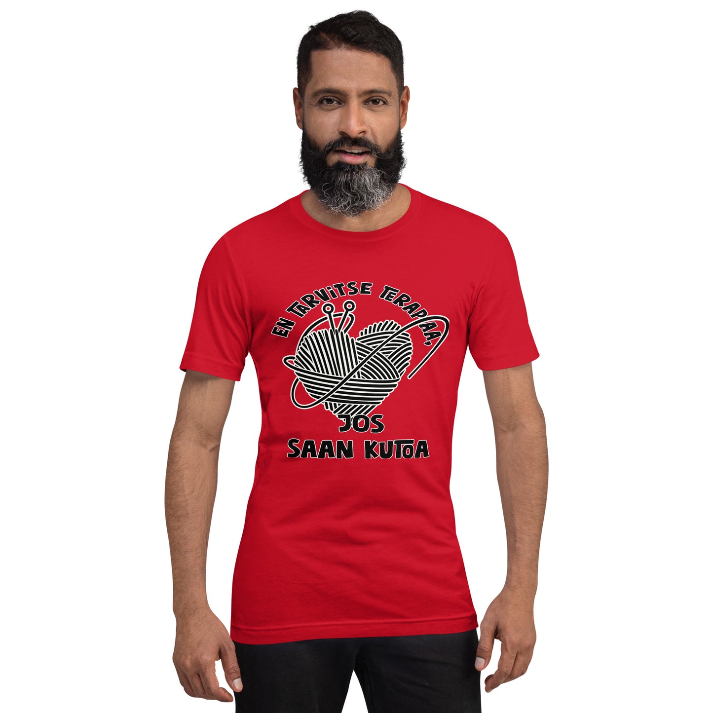 Unisex t-shirt: I don't need terpy, if only I can weave a heart + my own text