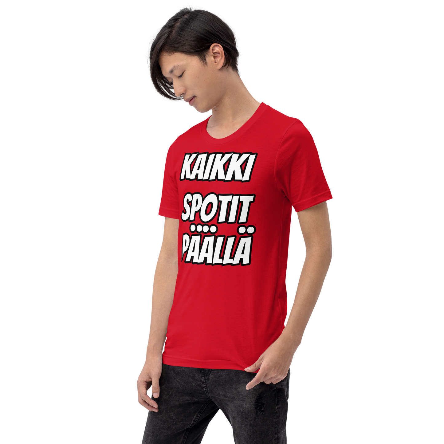 Unisex t-paita - kaikki spotit päällä