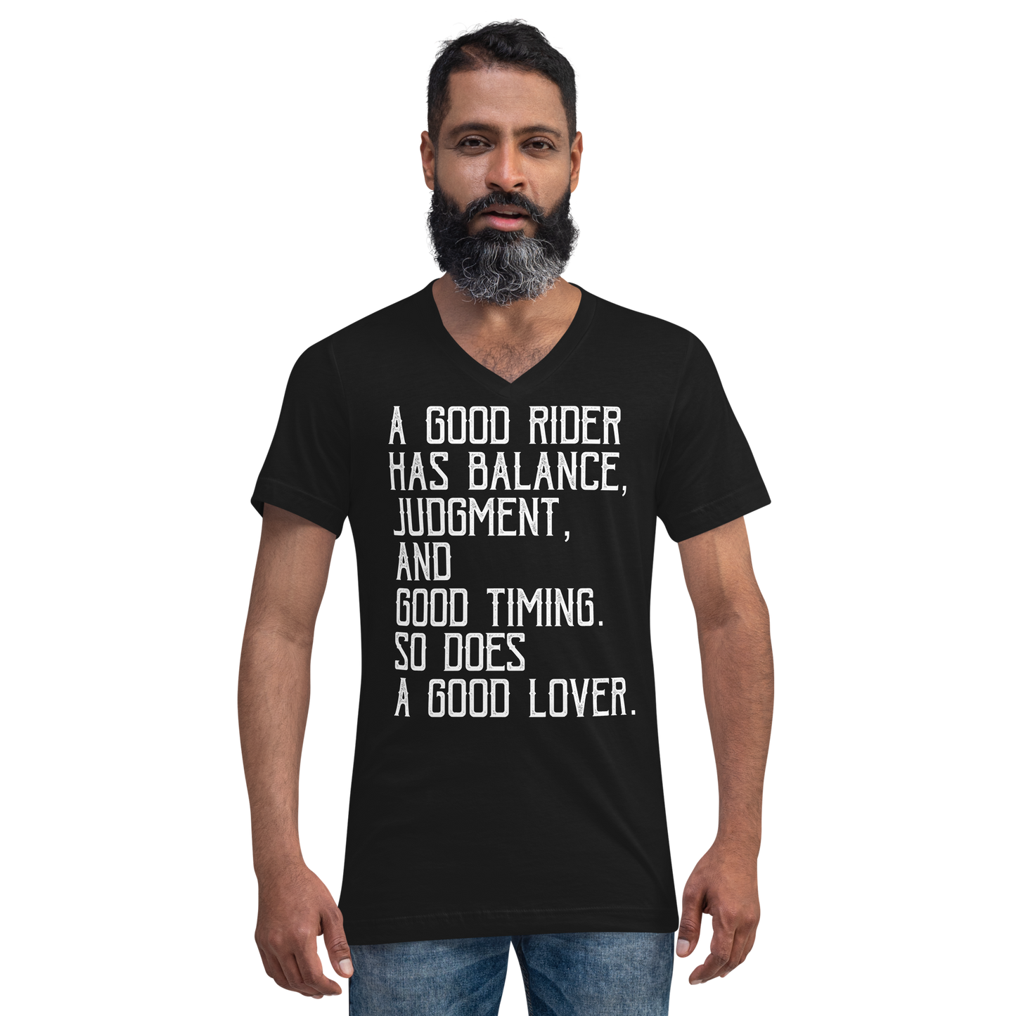 Unisex V-neck T-shirt - good lover