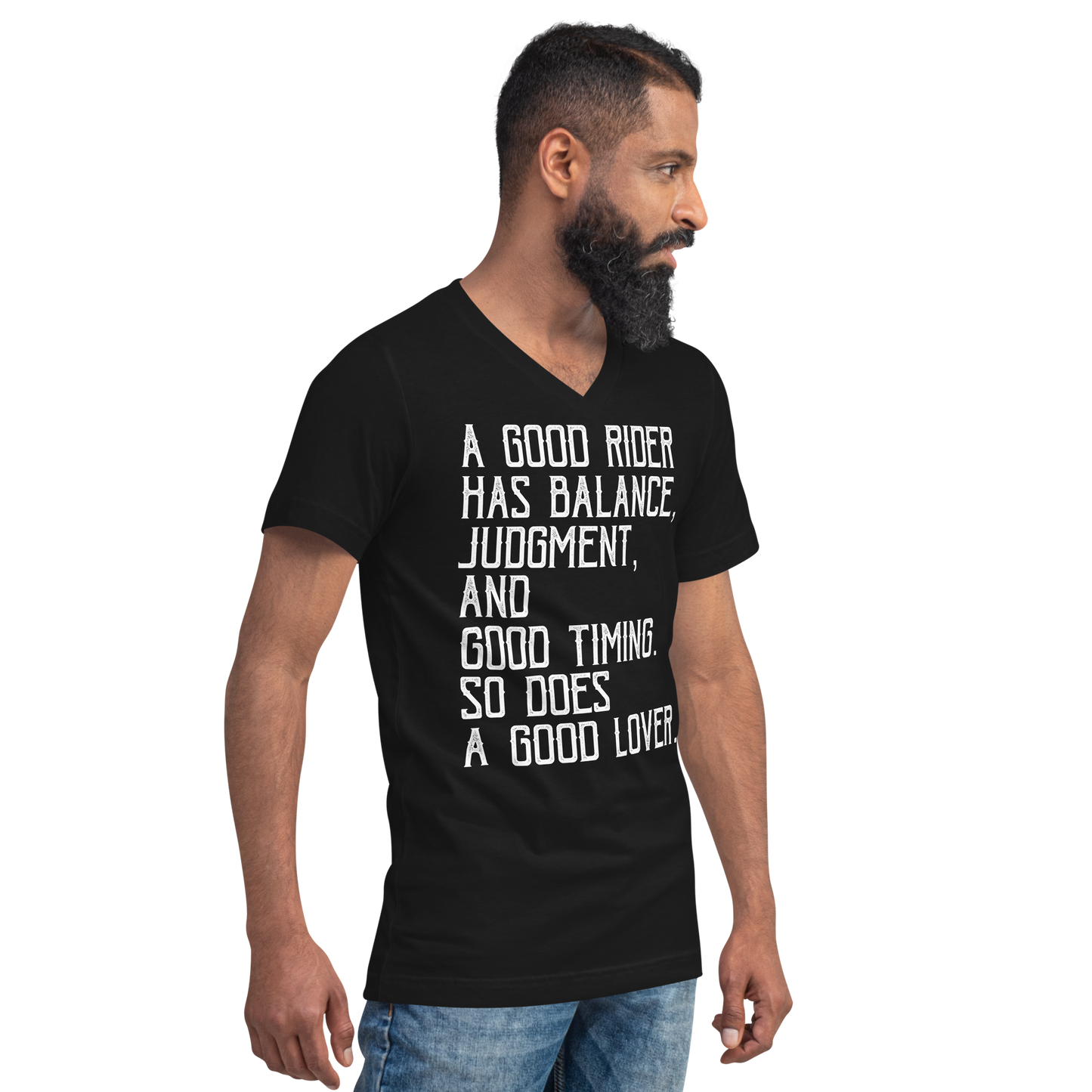 Unisex V-neck T-shirt - good lover