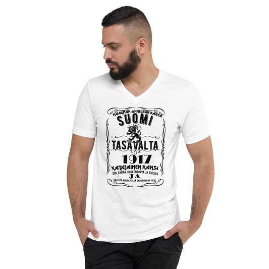 Unisex V-neck T-shirt Finland 1917