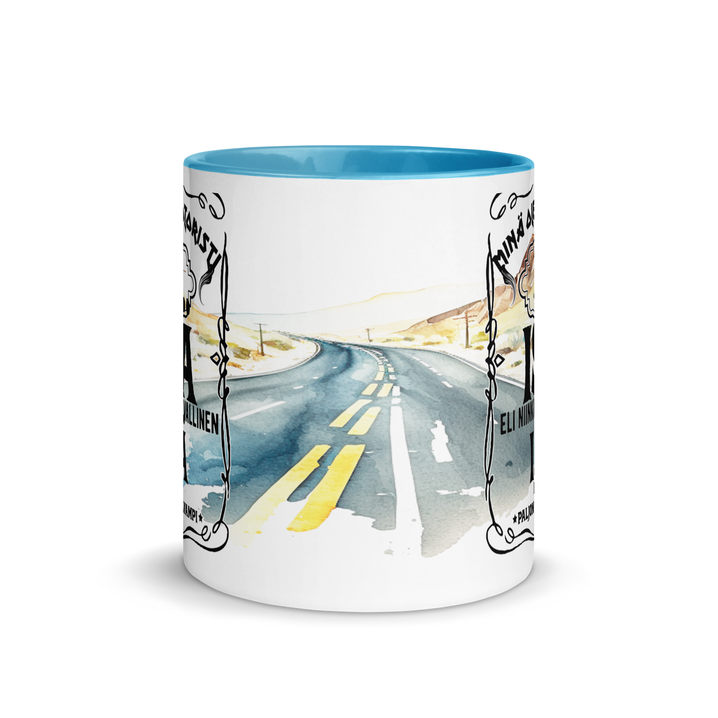 Mug with colors - a more powerful motorcyclist father