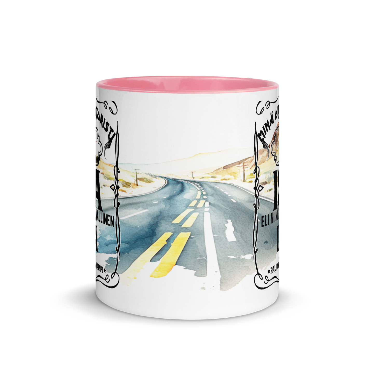 Mug with colors - a more powerful motorcyclist father