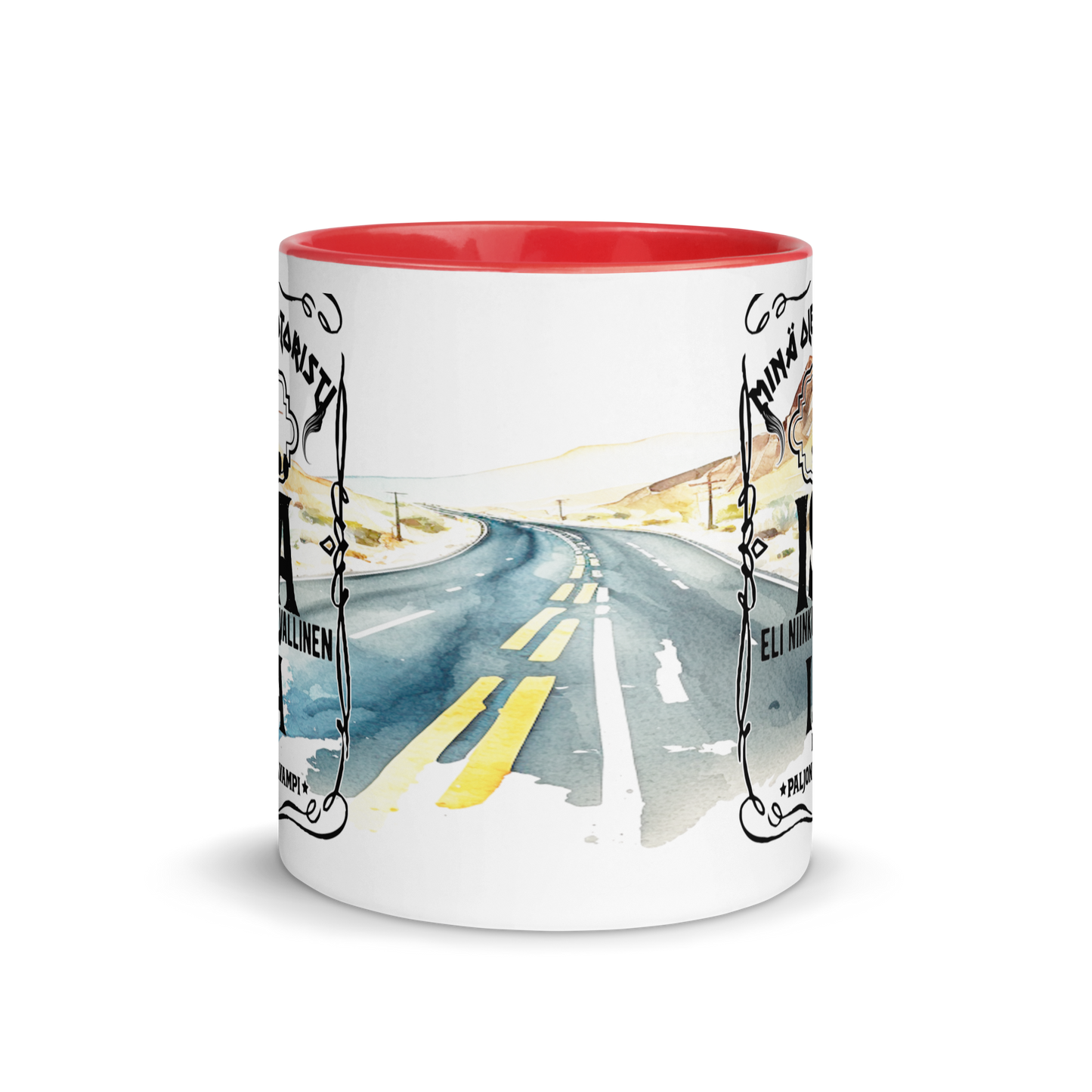 Mug with colors - a more powerful motorcyclist father