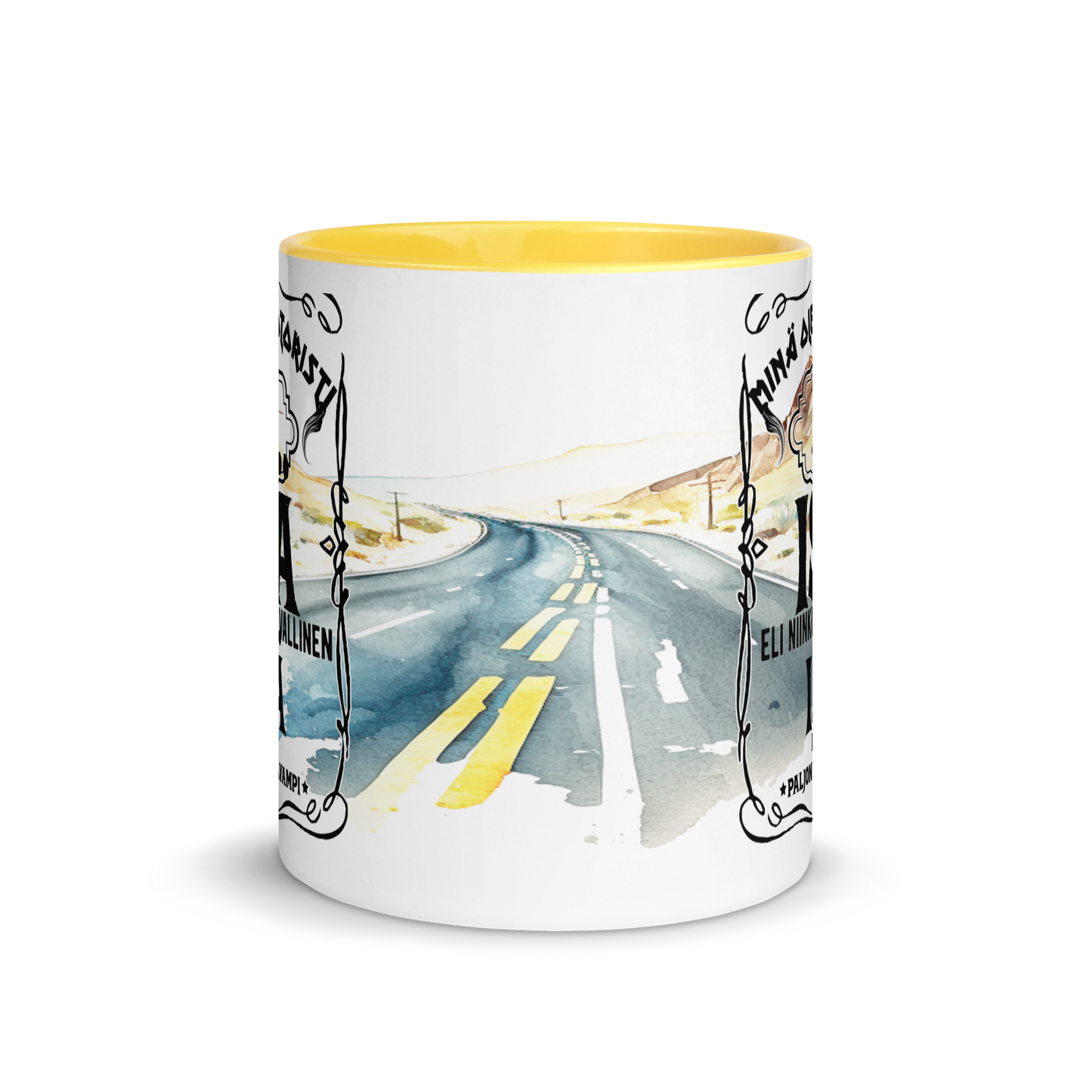 Mug with colors - a more powerful motorcyclist father