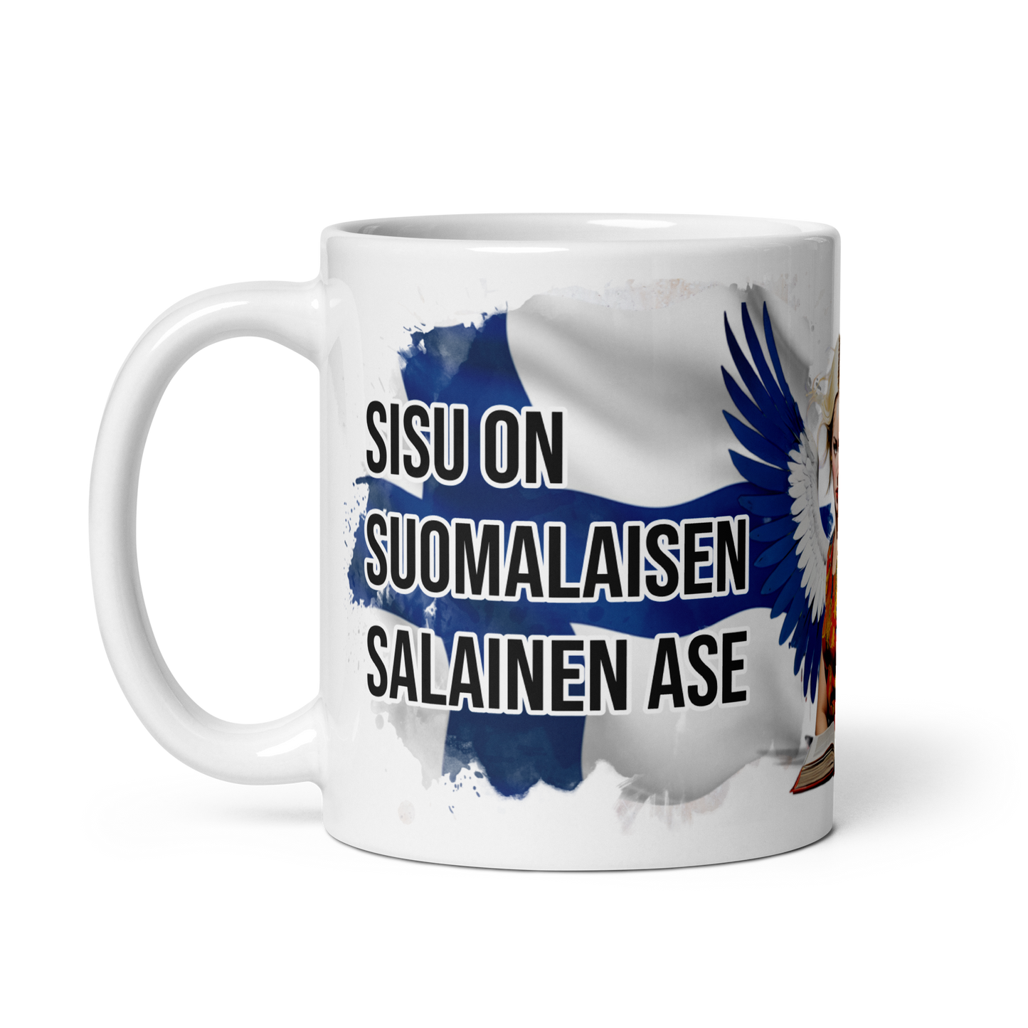 White glossy mug - Sisu on suomalaisen salainen ase