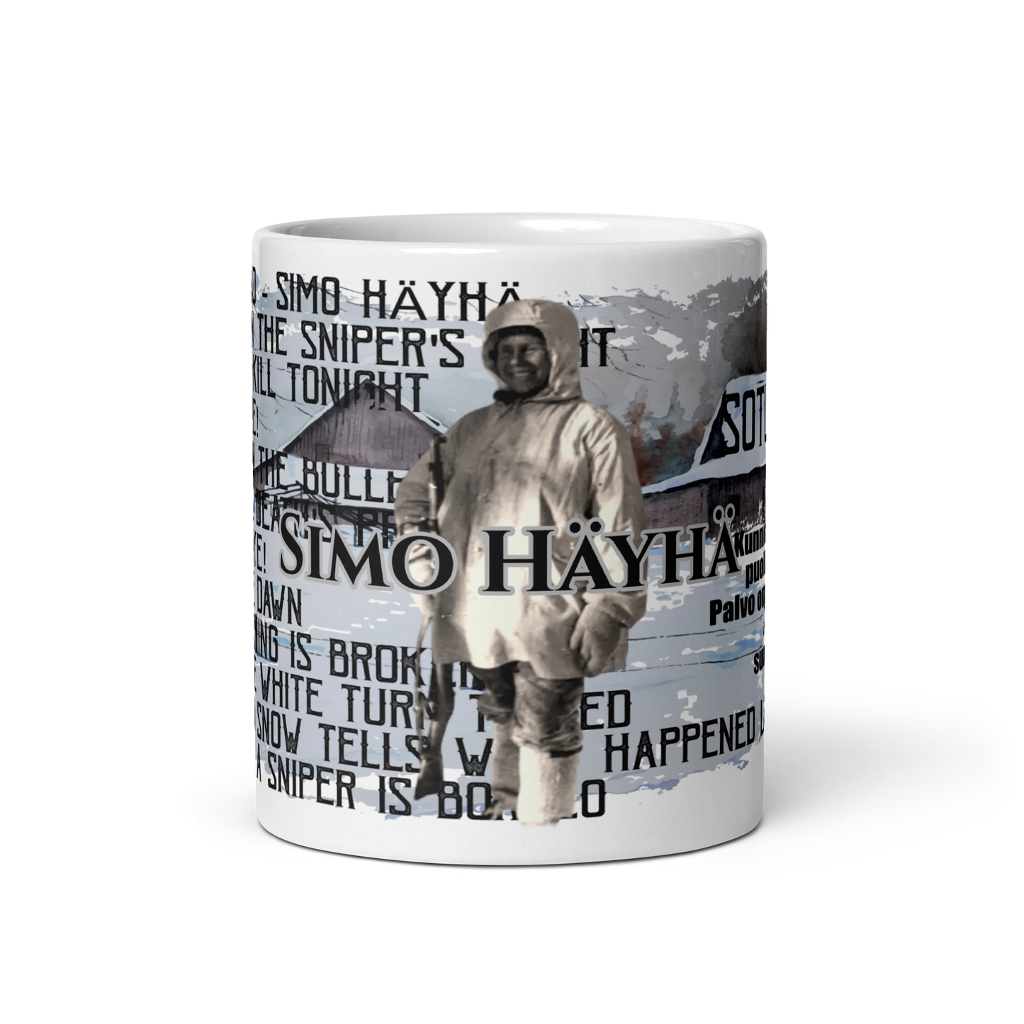 Mug in three sizes - Simo Häyhä warrior's road