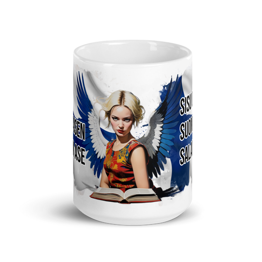 White glossy mug - Sisu on suomalaisen salainen ase