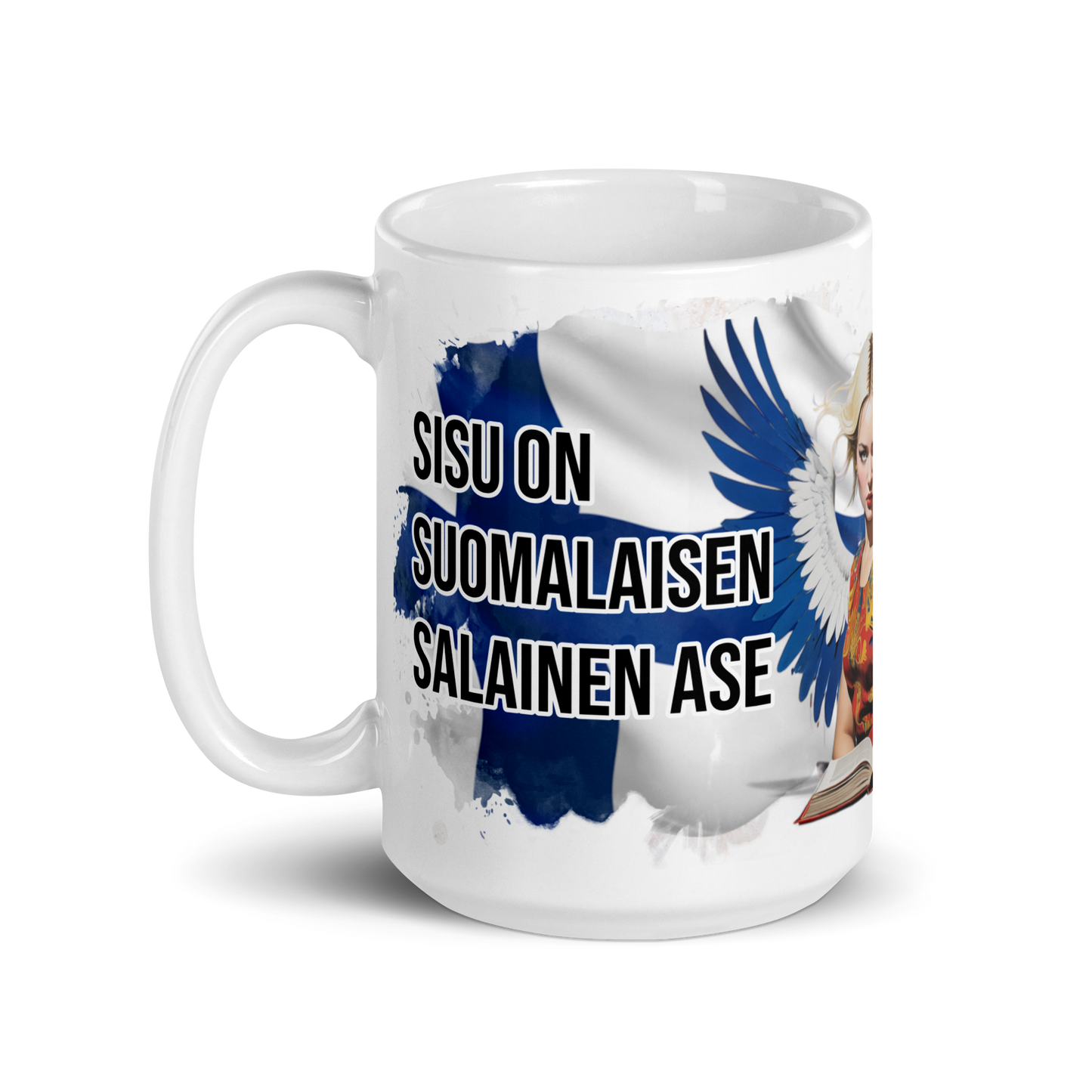 White glossy mug - Sisu on suomalaisen salainen ase