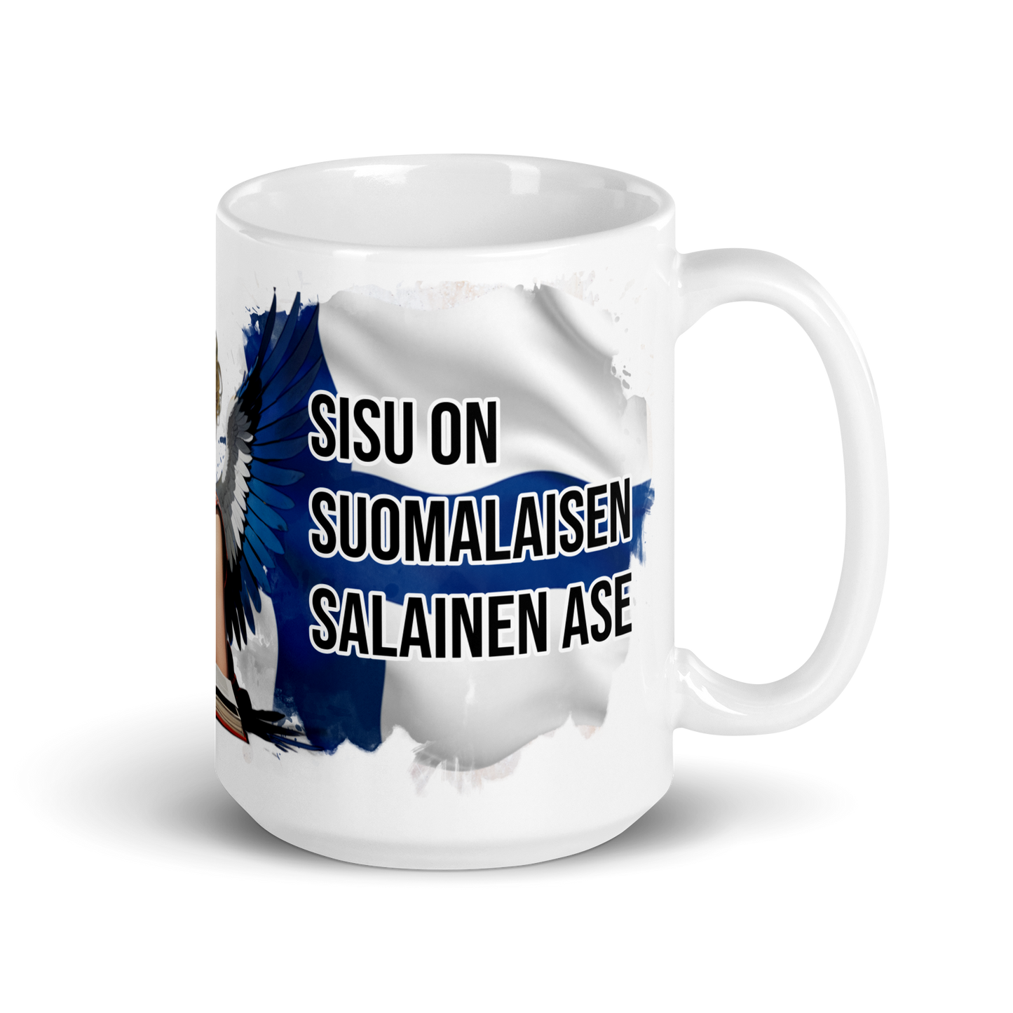 White glossy mug - Sisu on suomalaisen salainen ase