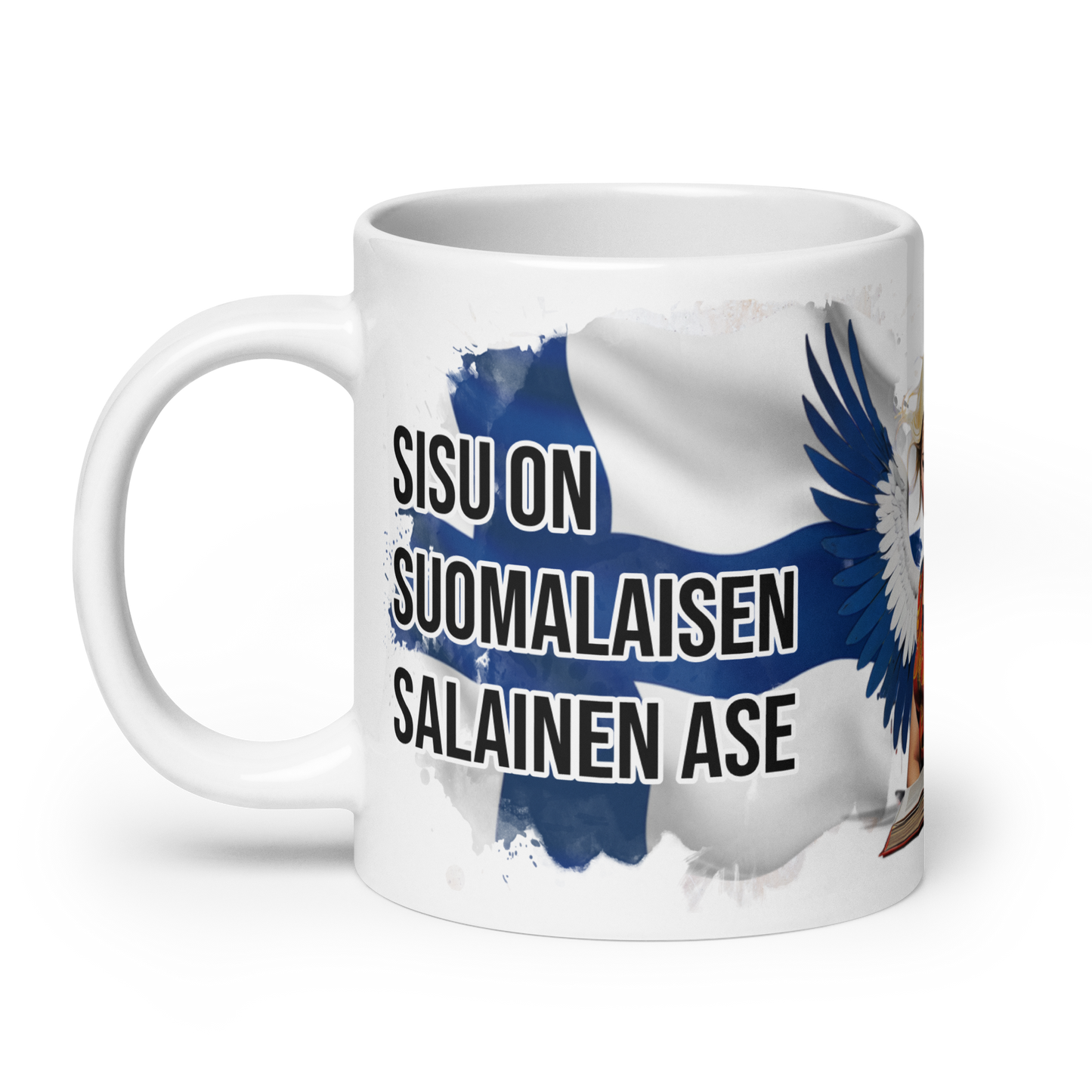 White glossy mug - Sisu on suomalaisen salainen ase